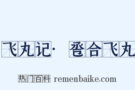 飞丸记·卺合飞丸是什么意思的图片
